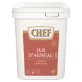 Pot blanc de jus d’agneau CHEF, étiquette rouge
