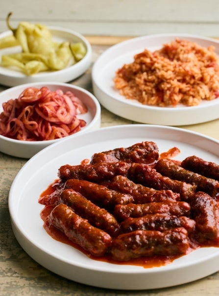 Kefta au Sugo Fino di Pomodoro Buitoni® et riz pimenté