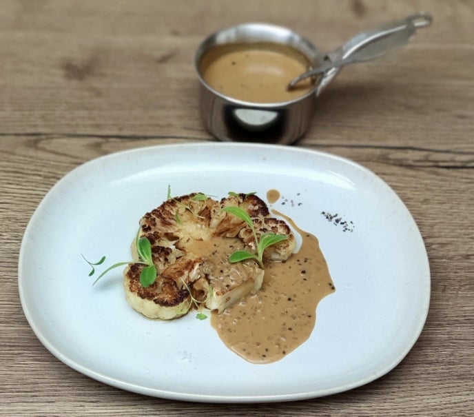 Chou-fleur sauce au poivre