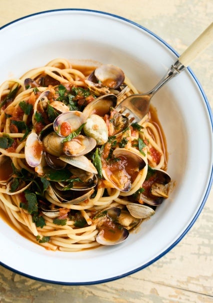 Spaghetti, Palourdes et tomates avec la Salsa Fresca con Polpa Buitoni®