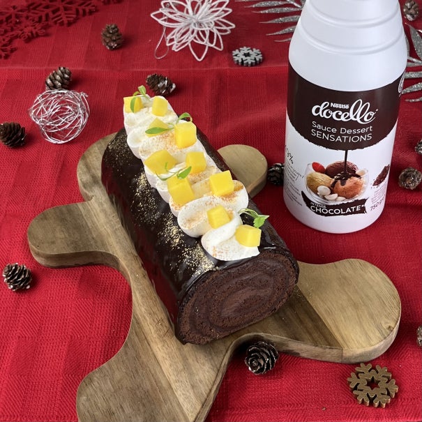 Bûche Chocolat Mangue