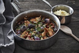 Coq au vin rouge et Porto