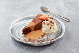 Fondant au Chocolat Sauce Cacahuète