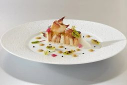 Fraîcheur de Tourteaux aux agrumes, Gelée d'un bouillon Dashi