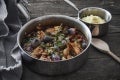 Coq au vin rouge et Porto